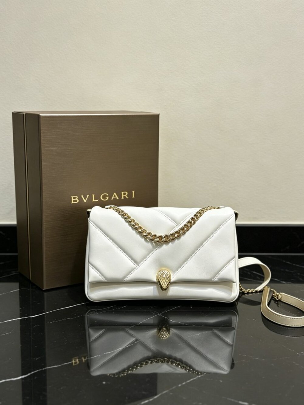 BVLGARI Serpenti Forever Maxi Chain Shoulder Bag